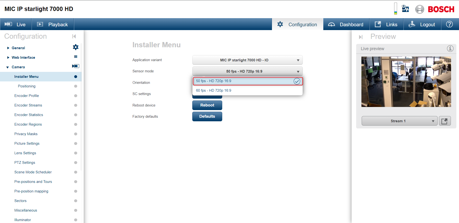 1 How to configure a MIC IP Starlight 7000 camera to operate at 25fps.png