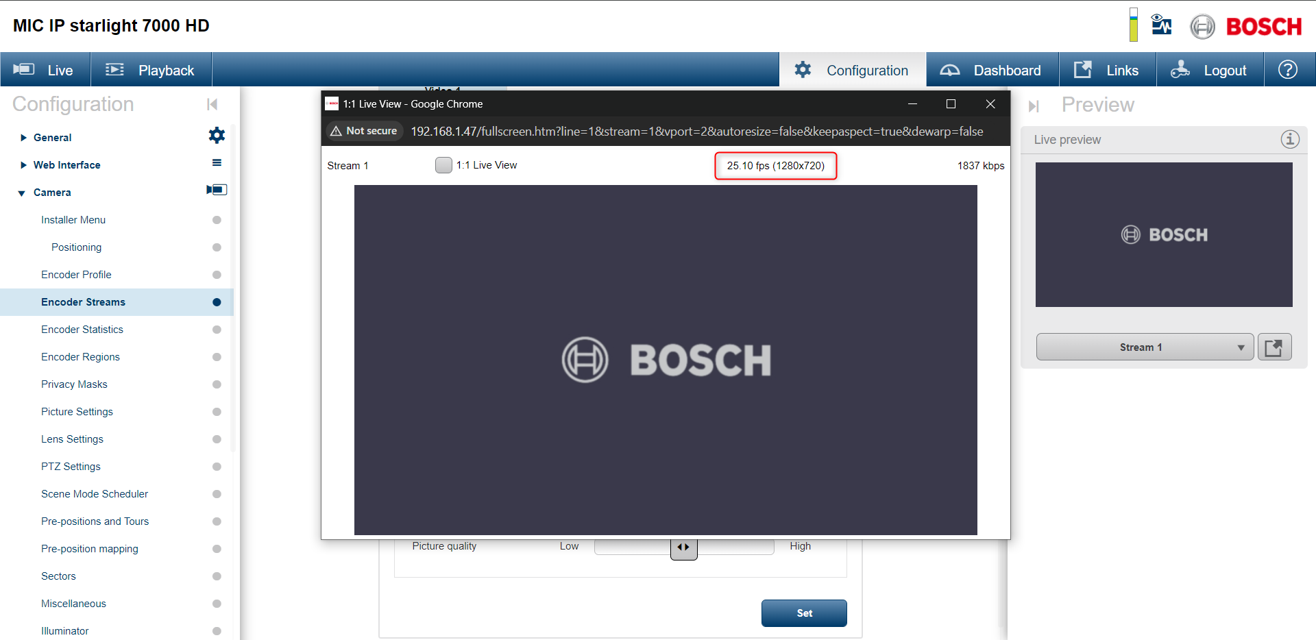 4 How to configure a MIC IP Starlight 7000 camera to operate at 25fps.png
