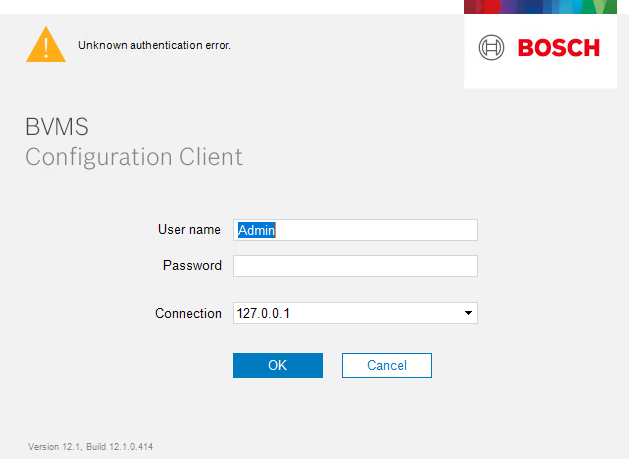 We are having issue logging in to the Configuration Client as getting error as per screenshot.png