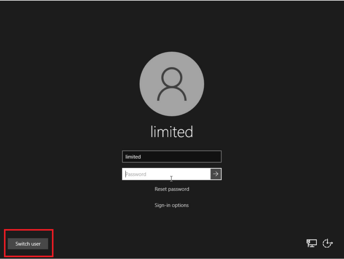 DIVAR IP All-in-One 7000 (gen 4) System cannot be locally accessed lock screen loop on limited user 1.png