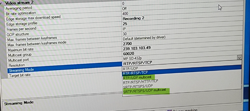 How does Milestone Multicast work and how can it be configured in parallel with another VMS1.png