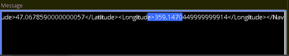 Why is the longitude value in the metadata received from DINION 7100i IR in Genetec RSA different than the one from the camera’s WEB page 1.png