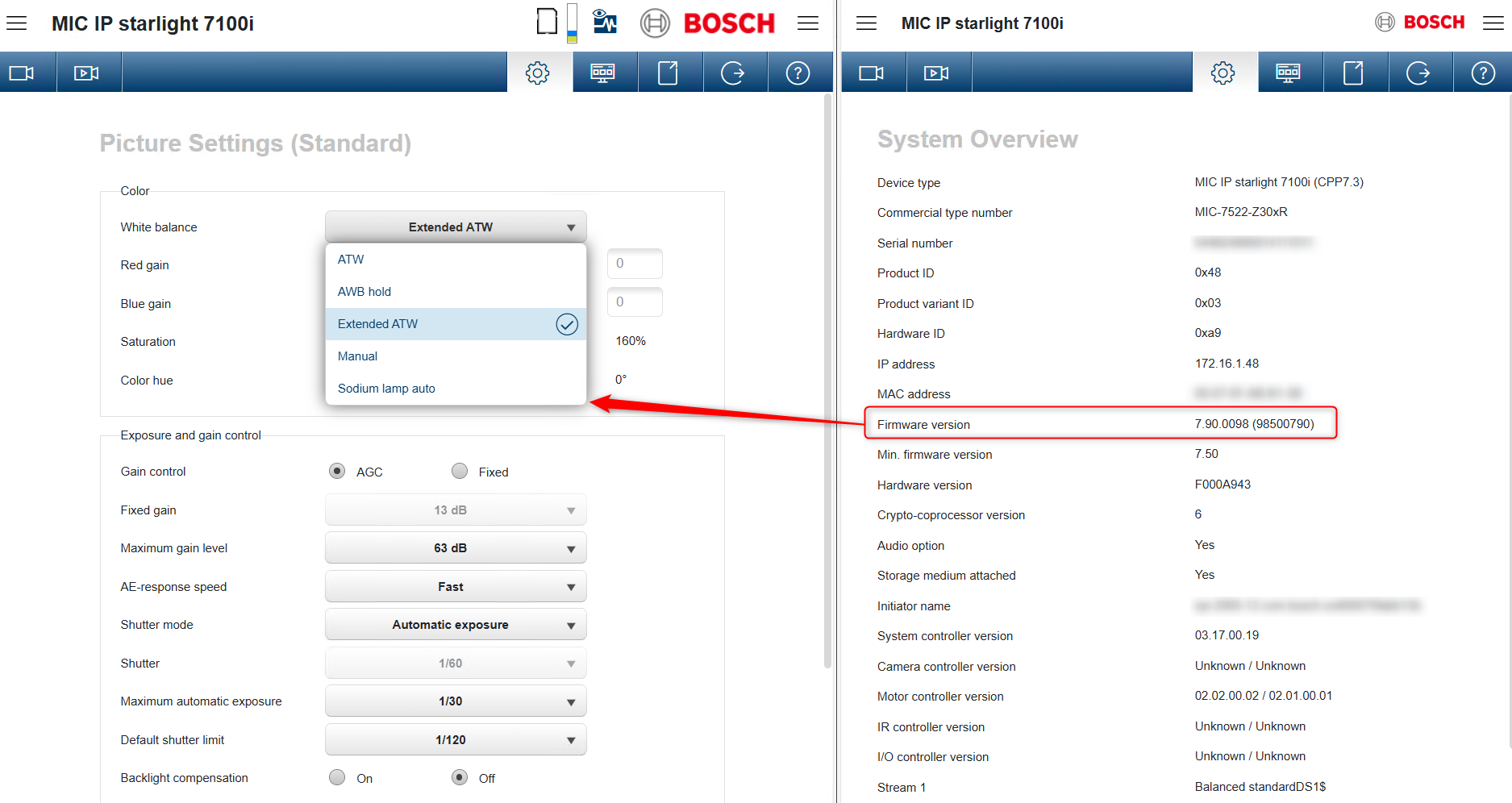 3 Why cannot I see the ‘Auto High Temperature’ option of White Balance mode of MIC IP Starlight 7100i camera.png