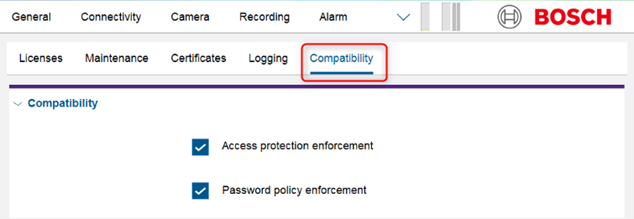 3 How to disable password Policy for Bosch Cameras or Encoders when integrated in old or 3rd party systems.png